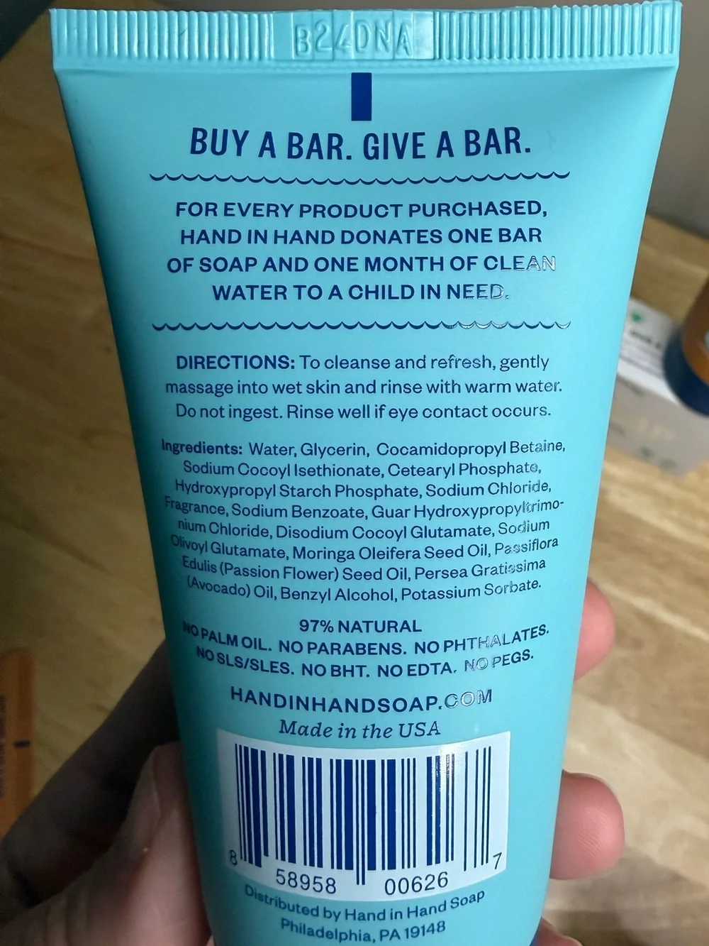 Hand in Hand Body Wash, Sugar Scrub, and Bar Soap